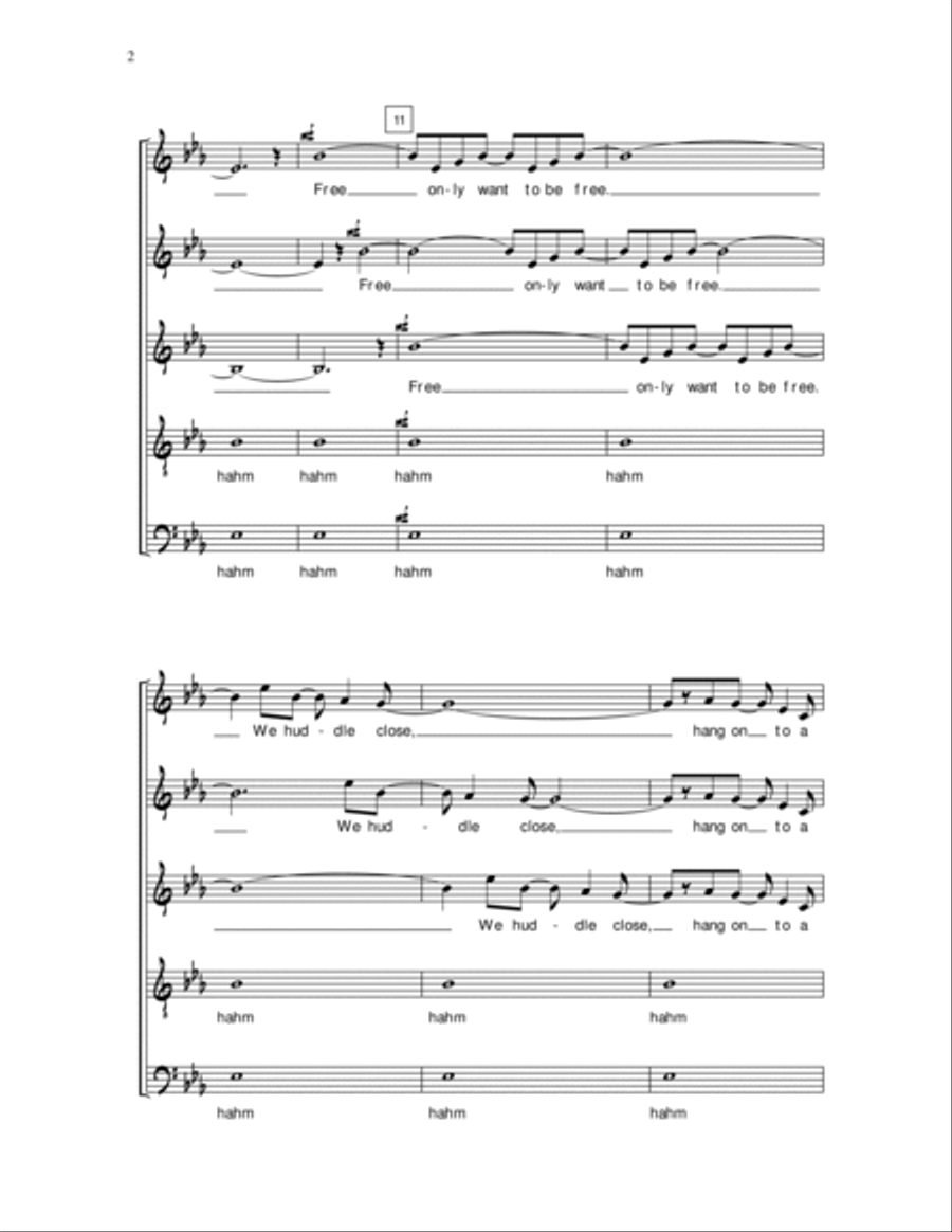 America (arr. Neil Diamond) SSATB scores gallery preview page 2