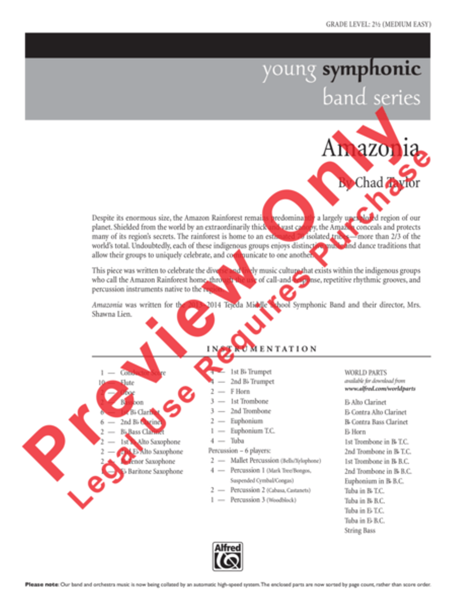 Amazonia Concert Band scores gallery preview page 2