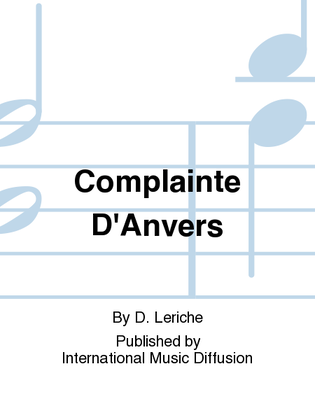 Complainte D'Anvers