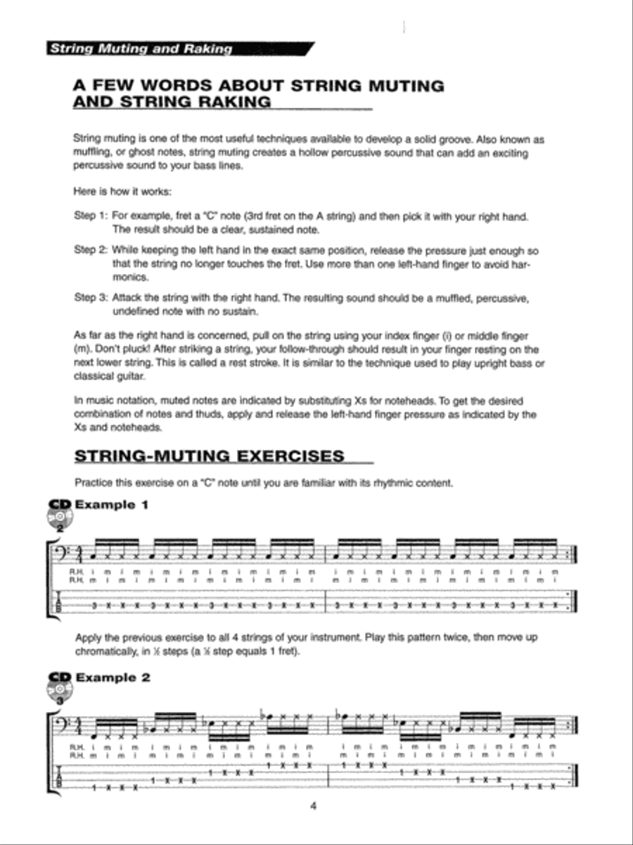 Classic Funk and R&B Grooves for Bass Bass Guitar scores gallery preview page 3