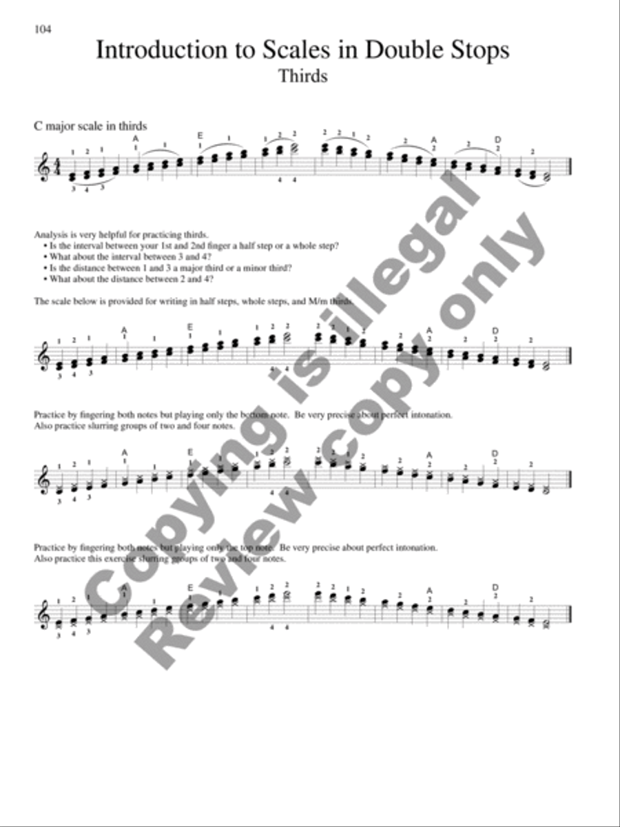 Scales and Arpeggios with Shifting Practice: Violin Violin scores gallery preview page 24