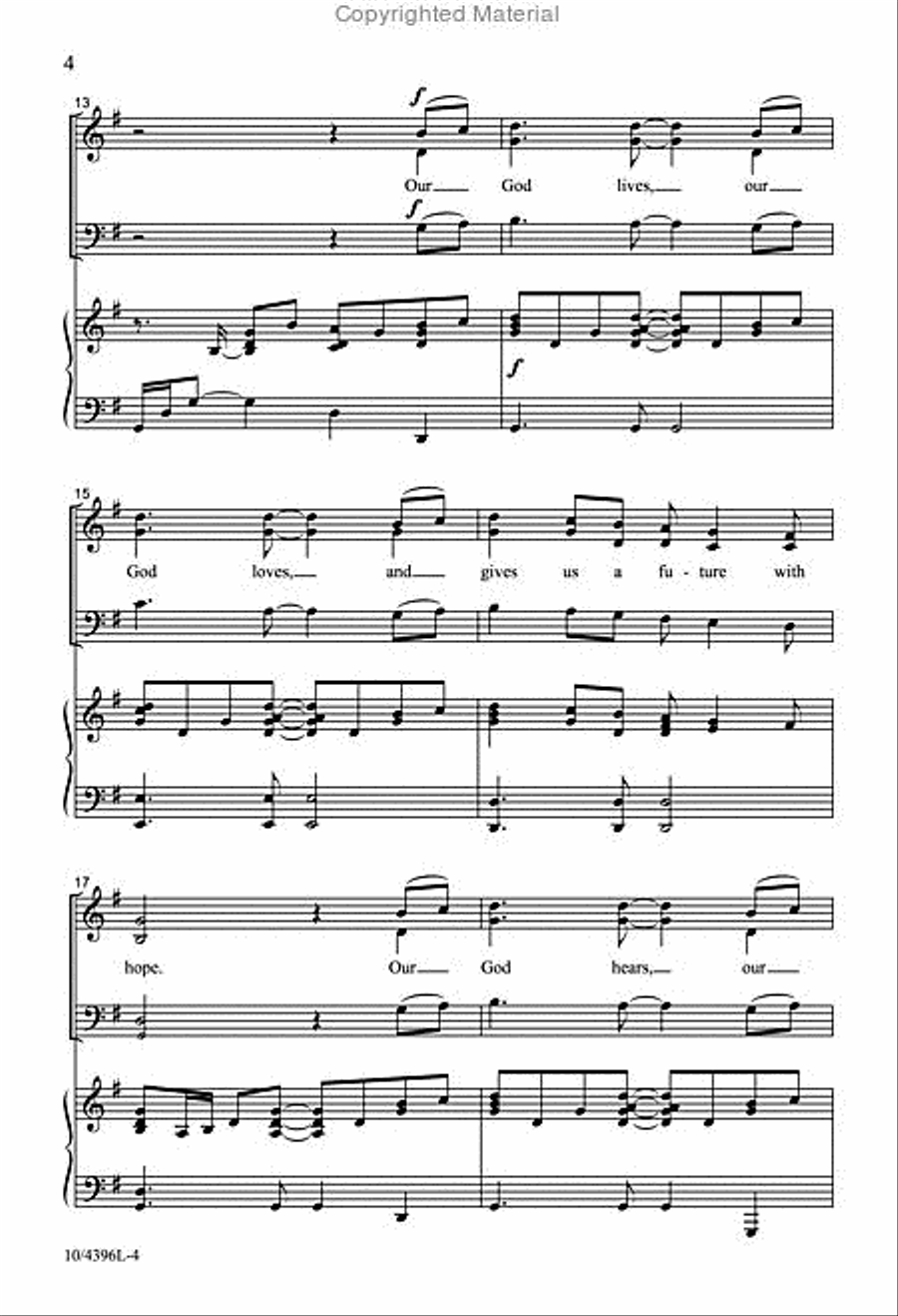 God Gives Us a Future with Hope 4-Part scores gallery preview page 4