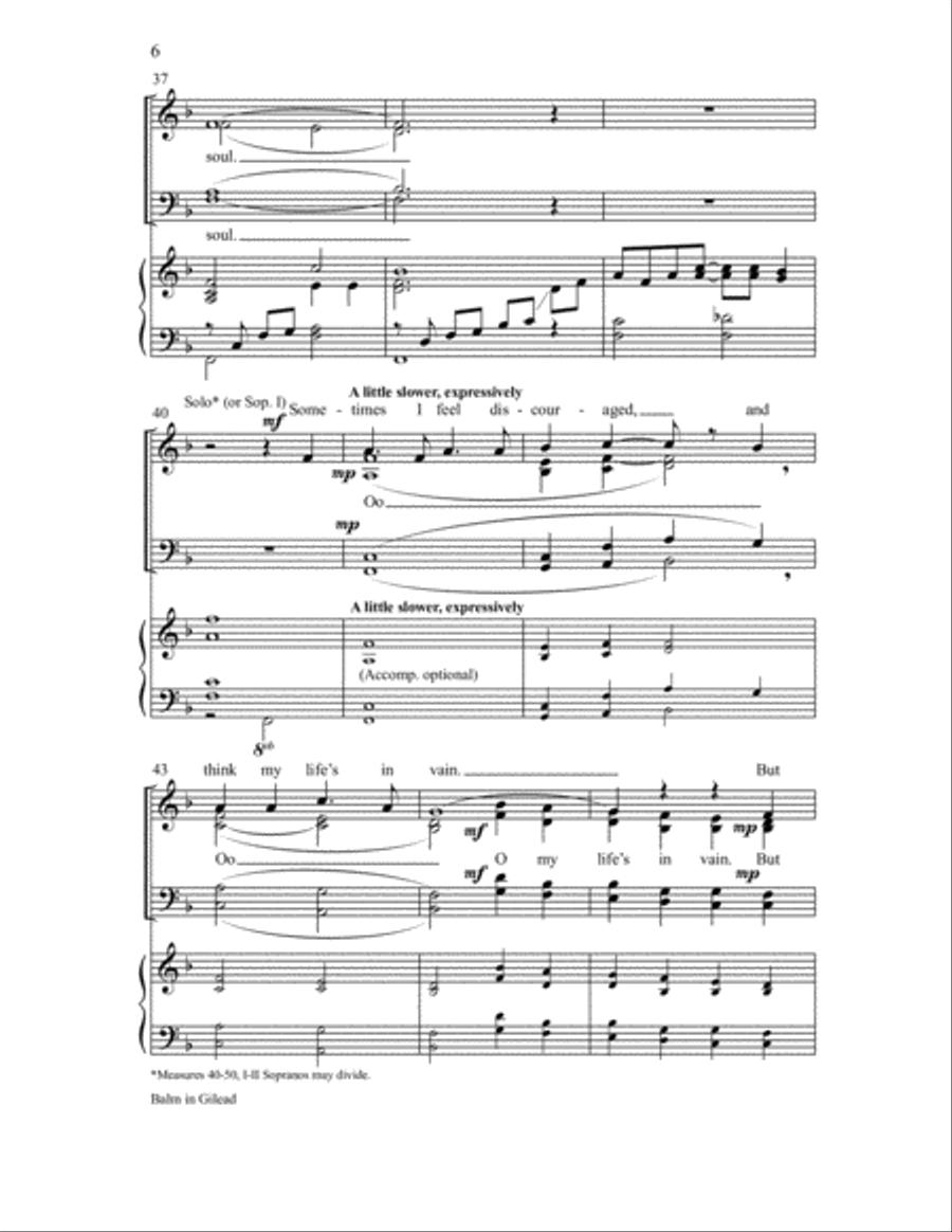 Balm in Gilead 4-Part scores gallery preview page 5