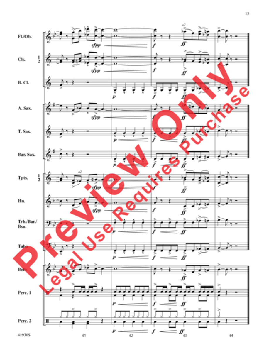 Rock Star Concert Band scores gallery preview page 16