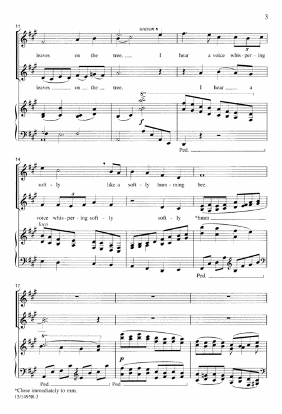 Hope Is Singing to Me Hope Is Singing to Me SSAA scores gallery preview page 3
