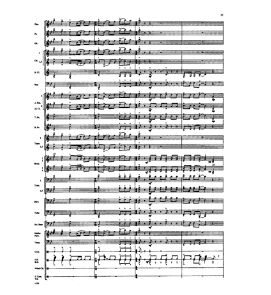 Of A Distant Star Concert Band scores gallery preview page 24