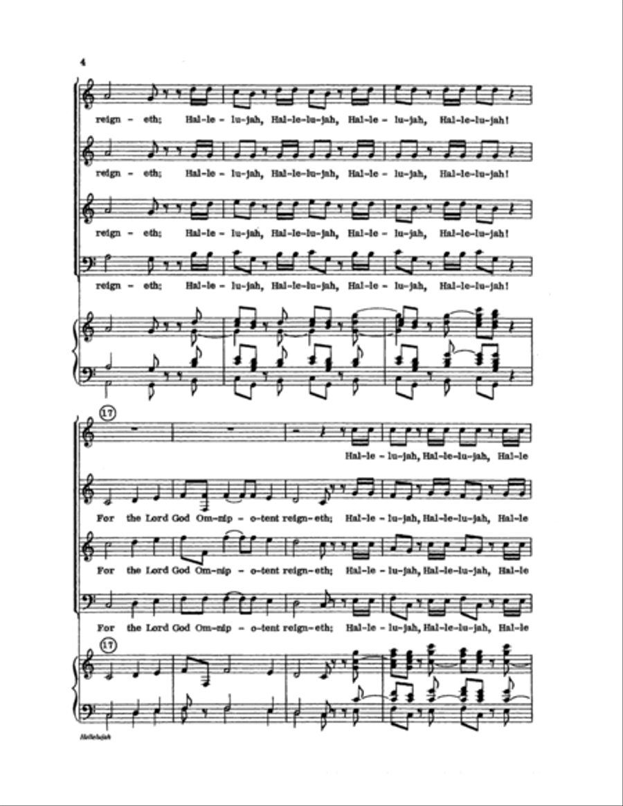Hallelujah Choir scores gallery preview page 4