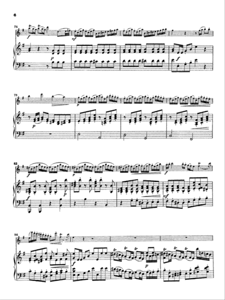 Quantz: Concerto in G Major Part scores gallery preview page 6