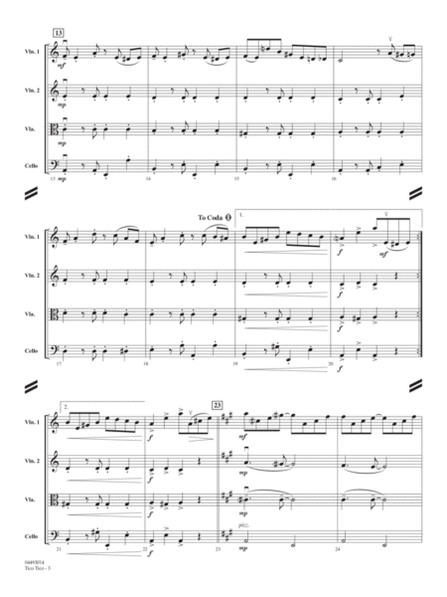 Tico Tico (Tico Tico No Fubá) (arr. James Kazik) - Conductor Score (Full Score)