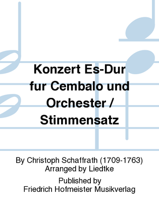 Konzert Es-Dur fur Cembalo und Orchester / Stimmensatz