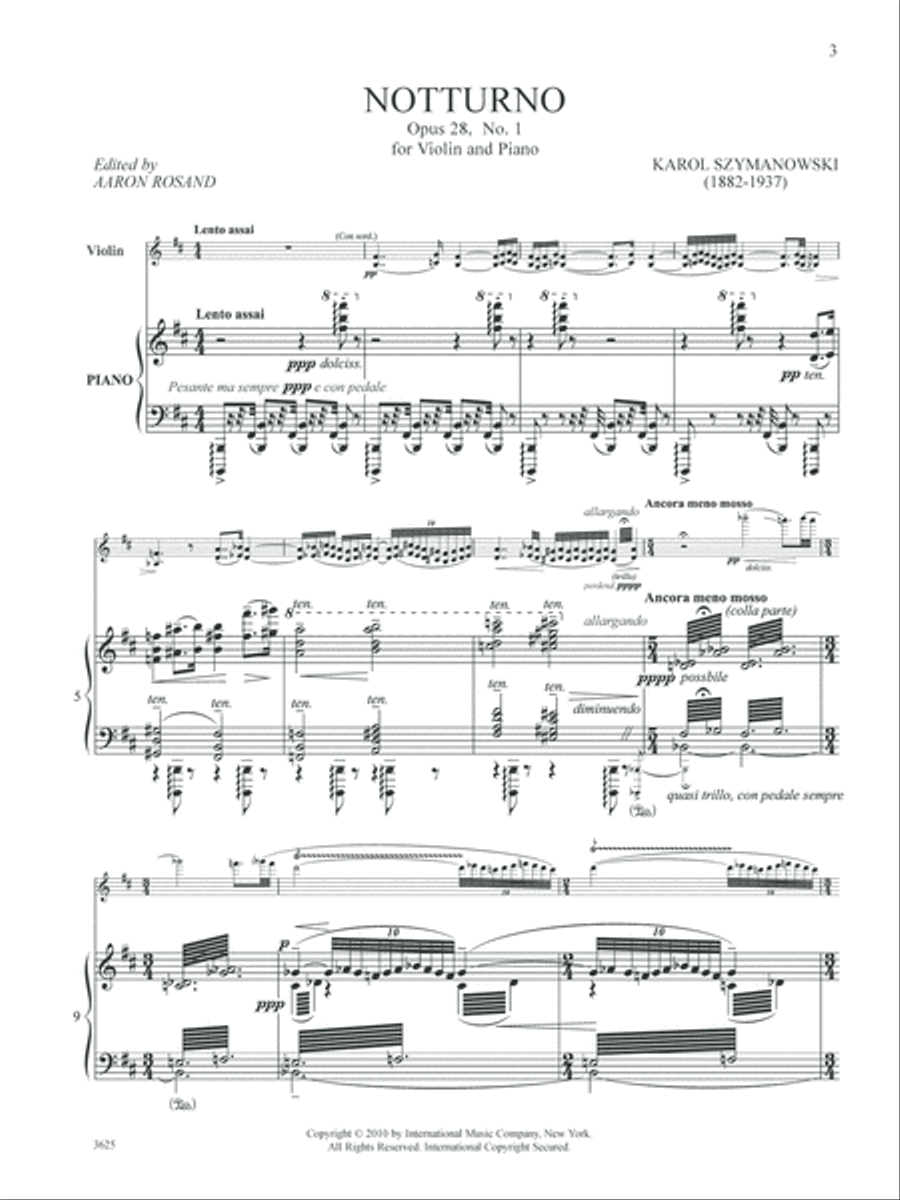 Notturno And Tarantella, Op. 28, Nos. 1 And 2 Violin Solo scores gallery preview page 2