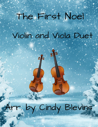 Book cover for The First Noel, for Violin and Viola Duet