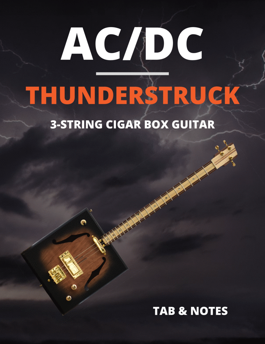 Thunderstruck Guitar Tablature scores gallery preview page 1