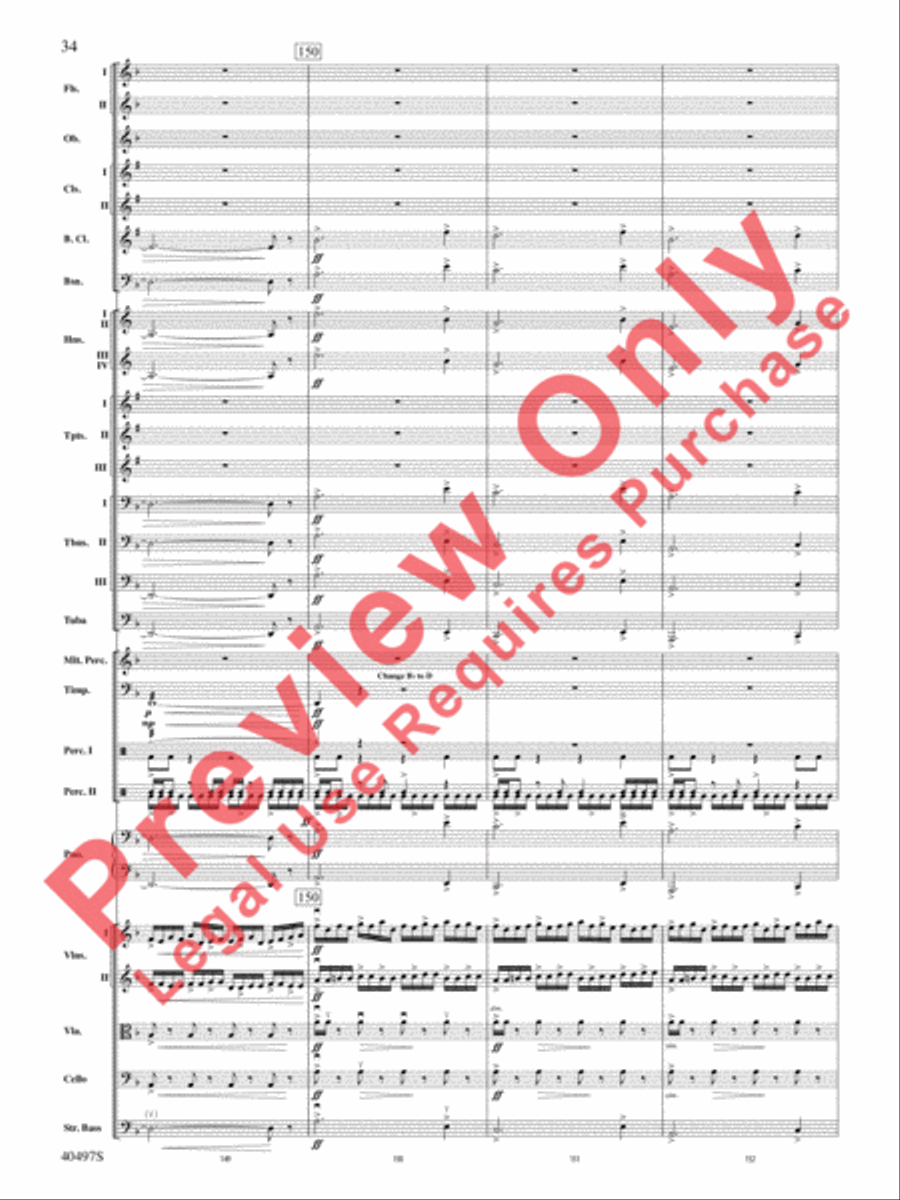 Batman: The Dark Knight Rises Full Orchestra scores gallery preview page 35