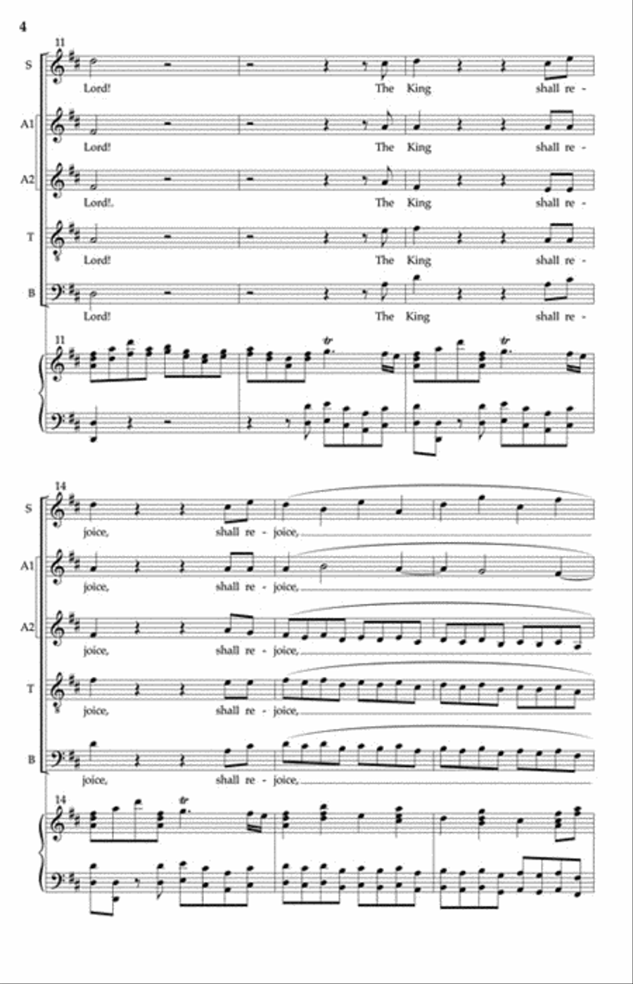 The King Shall Rejoice! Choir scores gallery preview page 3