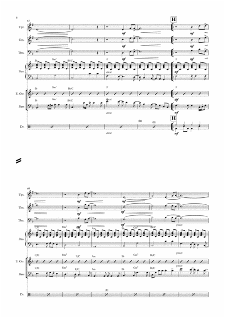I'll Be There Tenor Saxophone scores gallery preview page 6