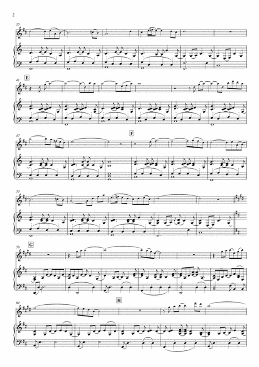 Nearer my God to Thee (piano & tenor sax) - EARLY/INTERMEDIATE image number null