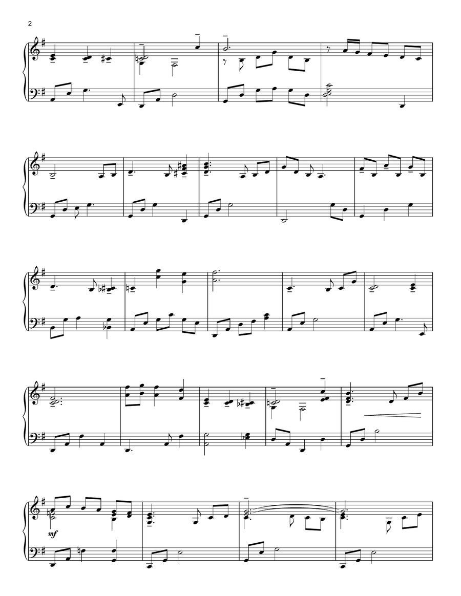 Somewhere, My Love (Lara's Theme from Doctor Zhivago) (arr. Mark Hayes) Piano Solo scores gallery preview page 2