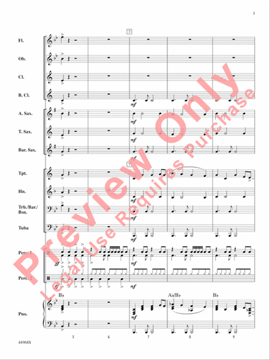 Moon Rocks Moon Rocks Concert Band scores gallery preview page 4