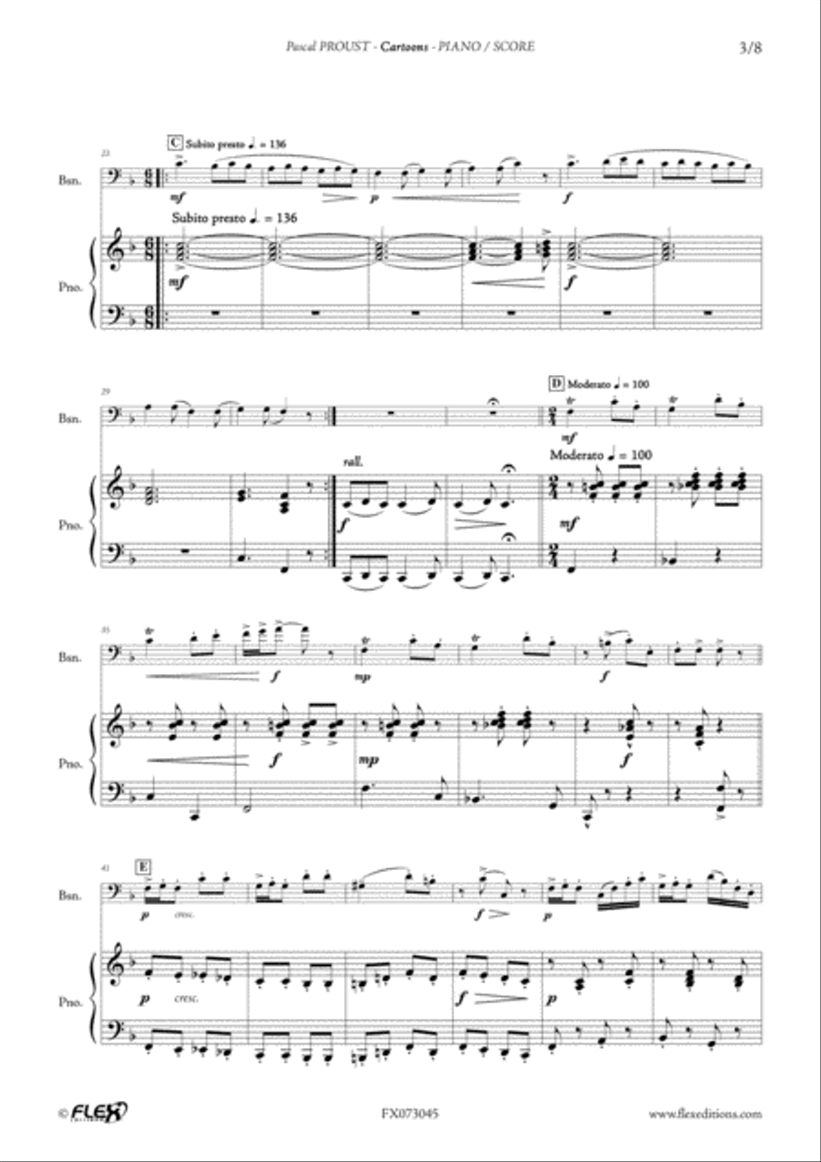 Cartoons Cartoons Bassoon scores gallery preview page 3