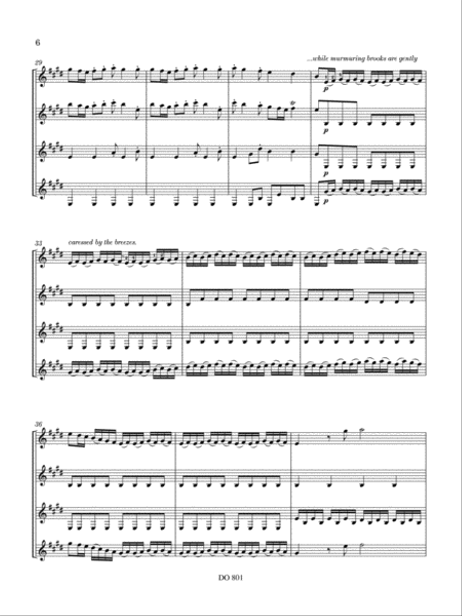 The Four Seasons - Spring Guitar Ensemble scores gallery preview page 6