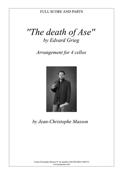 The death of Ase by E.Grieg for cello quartet --- Score and parts --- JCM 2009 image number null