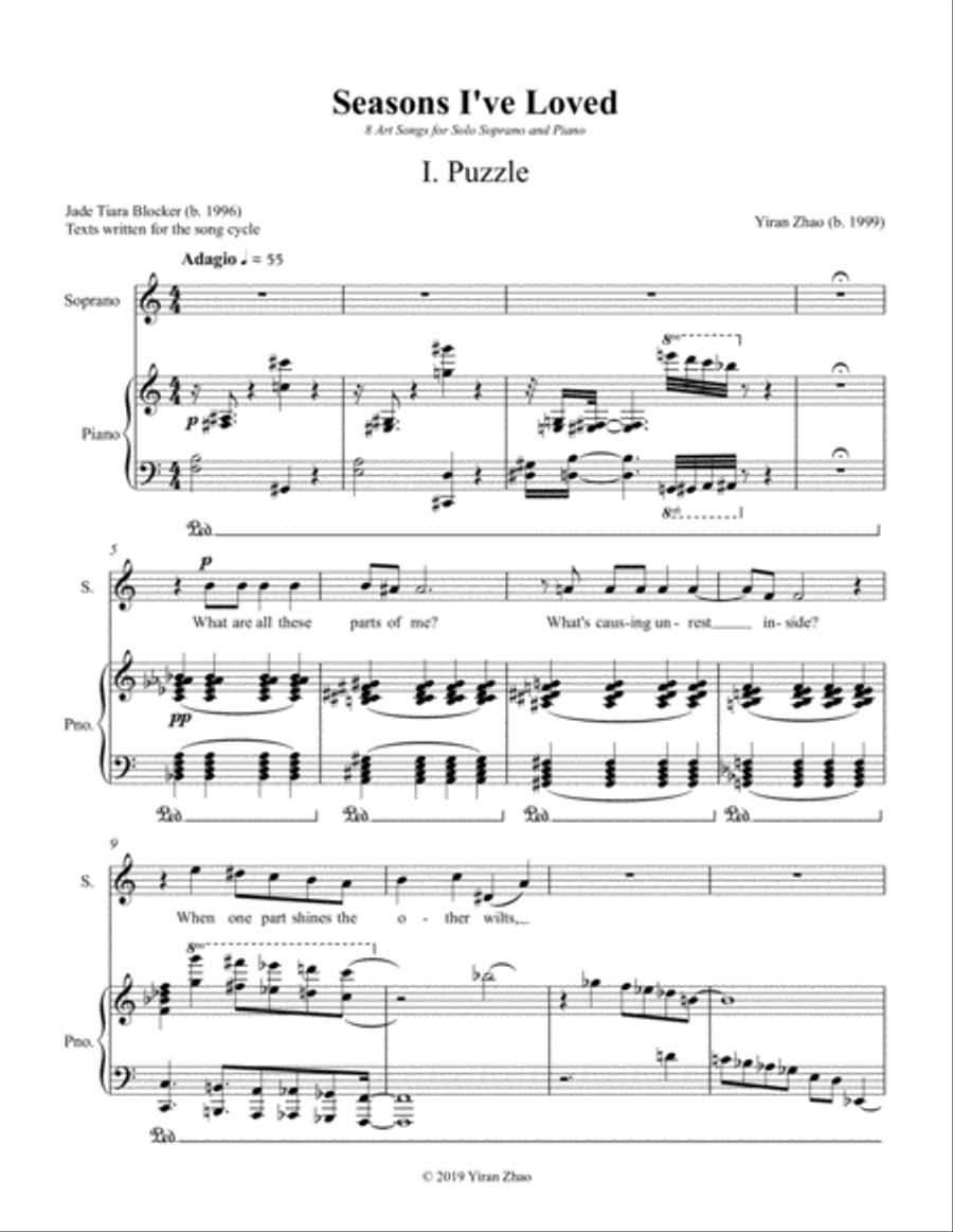 Seasons I've Loved Seasons I've Loved Soprano Voice scores gallery preview page 1