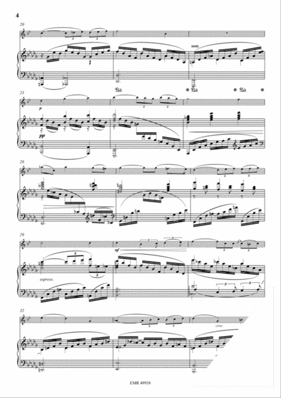 Apres un reve Alto Saxophone scores gallery preview page 4
