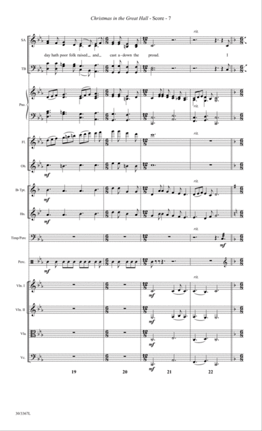 Christmas in the Great Hall - Instrumental Ensemble Score and Parts Choir scores gallery preview page 10