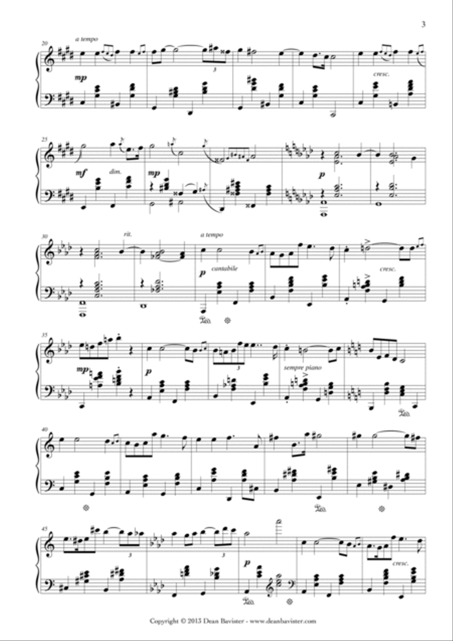 2 Nocturnes for Piano (Opus 8) Piano Solo scores gallery preview page 4