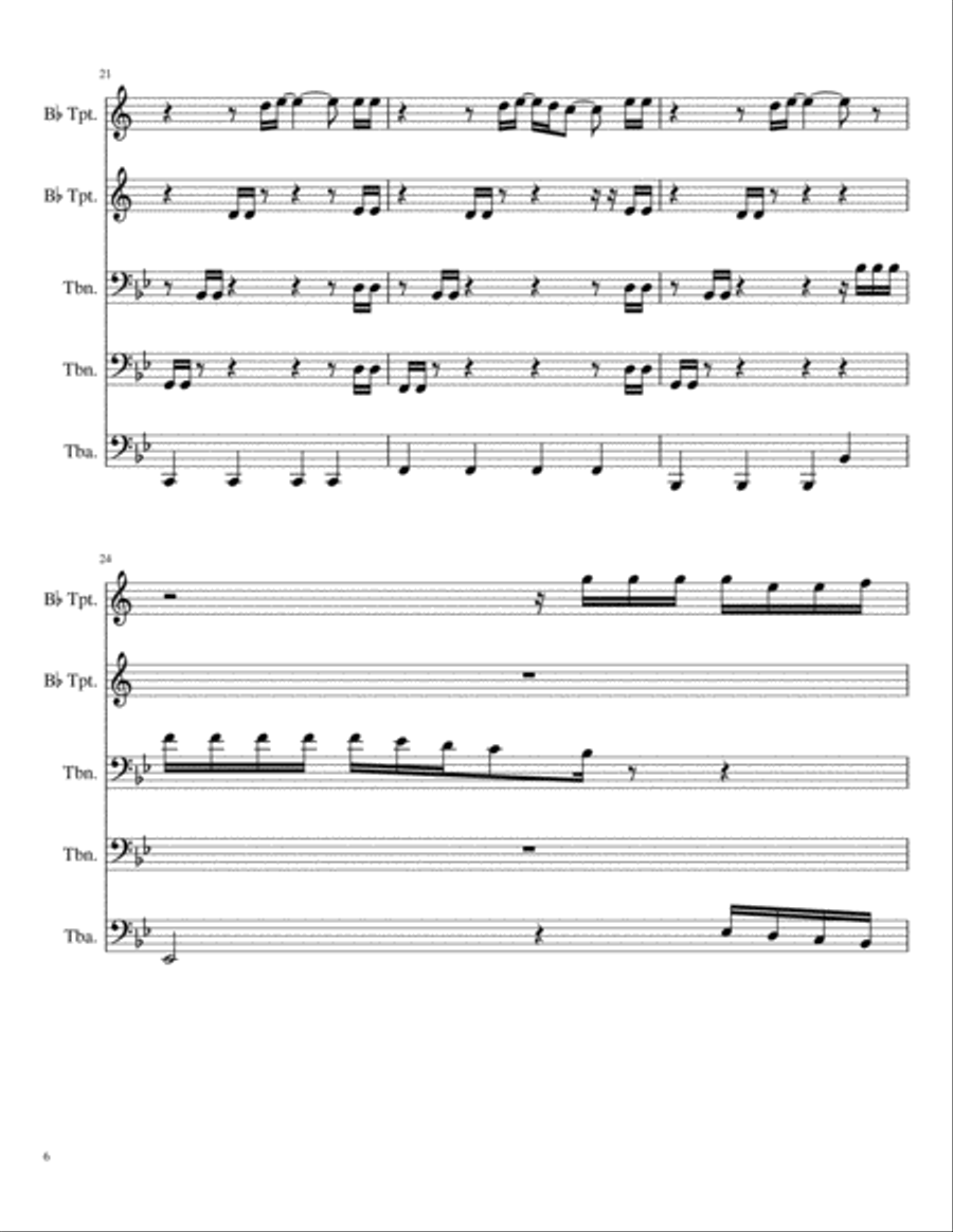 Better Now Better Now Brass Ensemble scores gallery preview page 6
