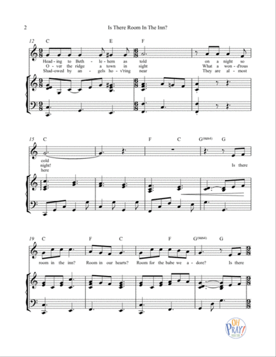 Is There Room In The Inn? Voice scores gallery preview page 3