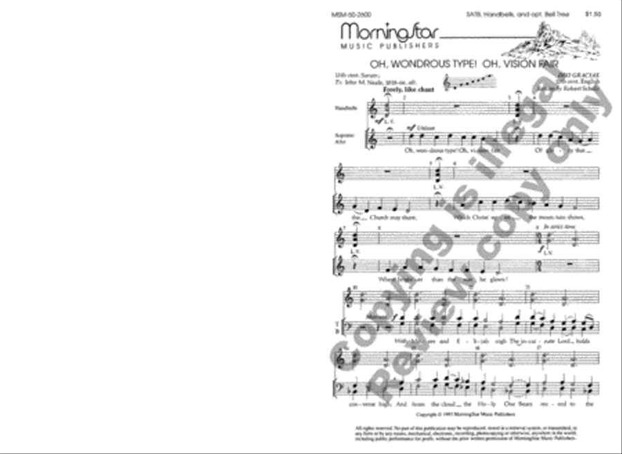 Oh, Wondrous Type! Oh, Vision Fair 4-Part scores gallery preview page 2