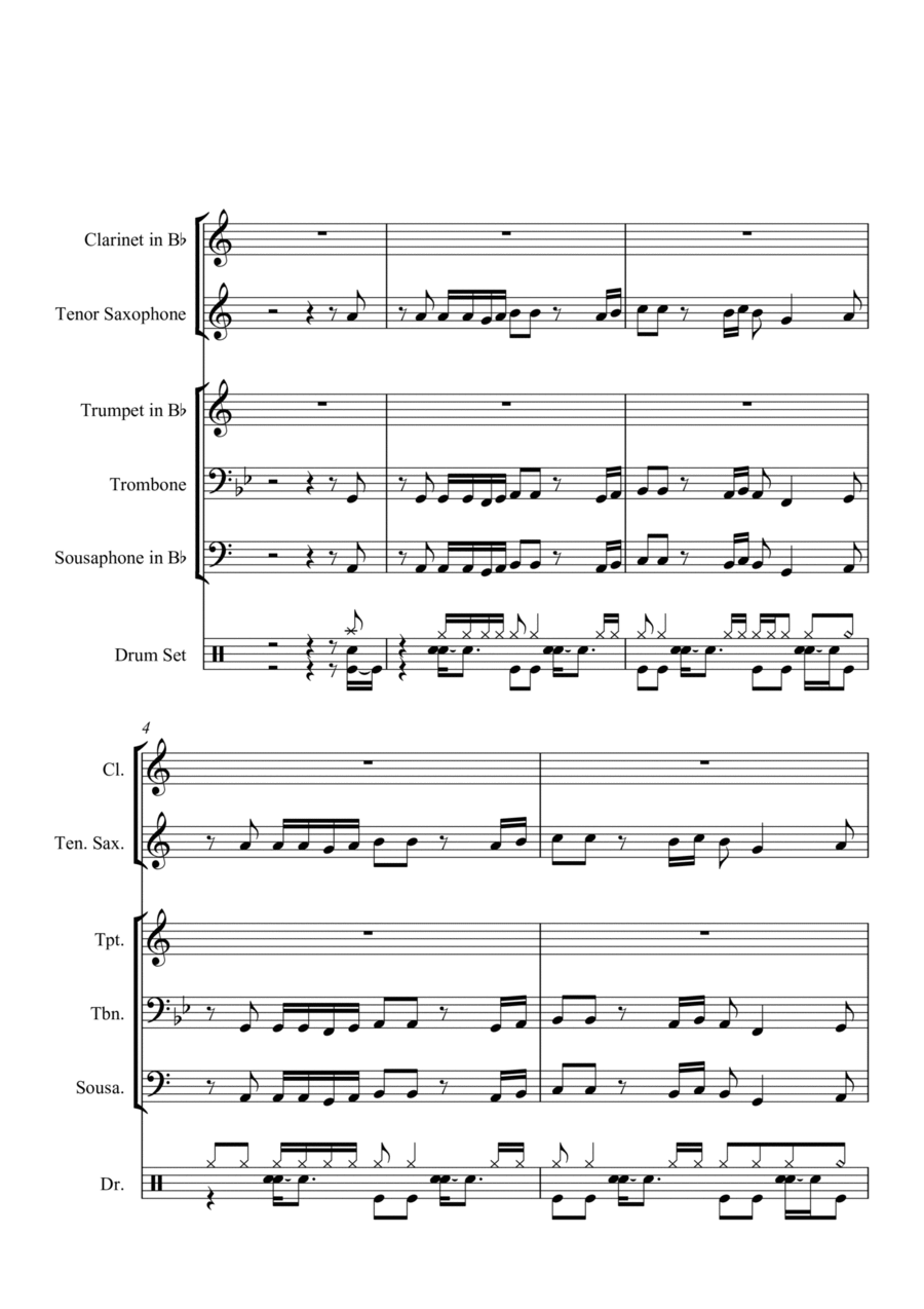 Bad Man (smooth Criminal) School and Community scores gallery preview page 1