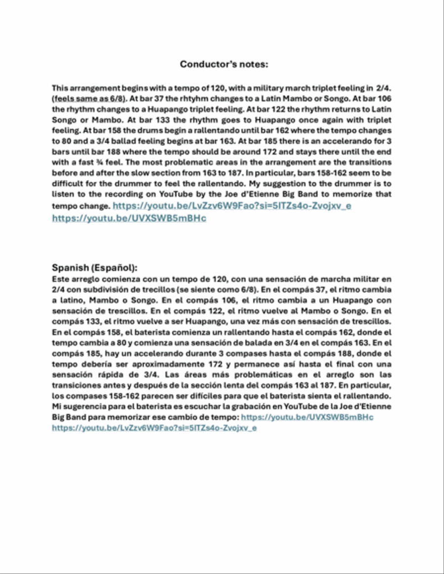 Huapango Jazz Ensemble scores gallery preview page 2
