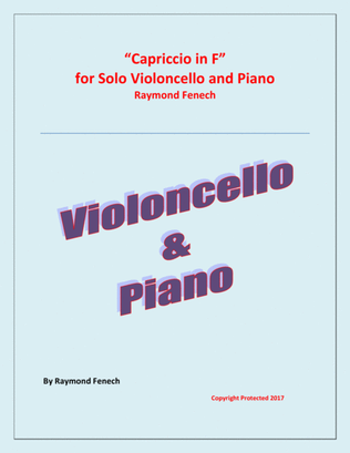 Capriccio in F - For Solo Violoncello and Piano