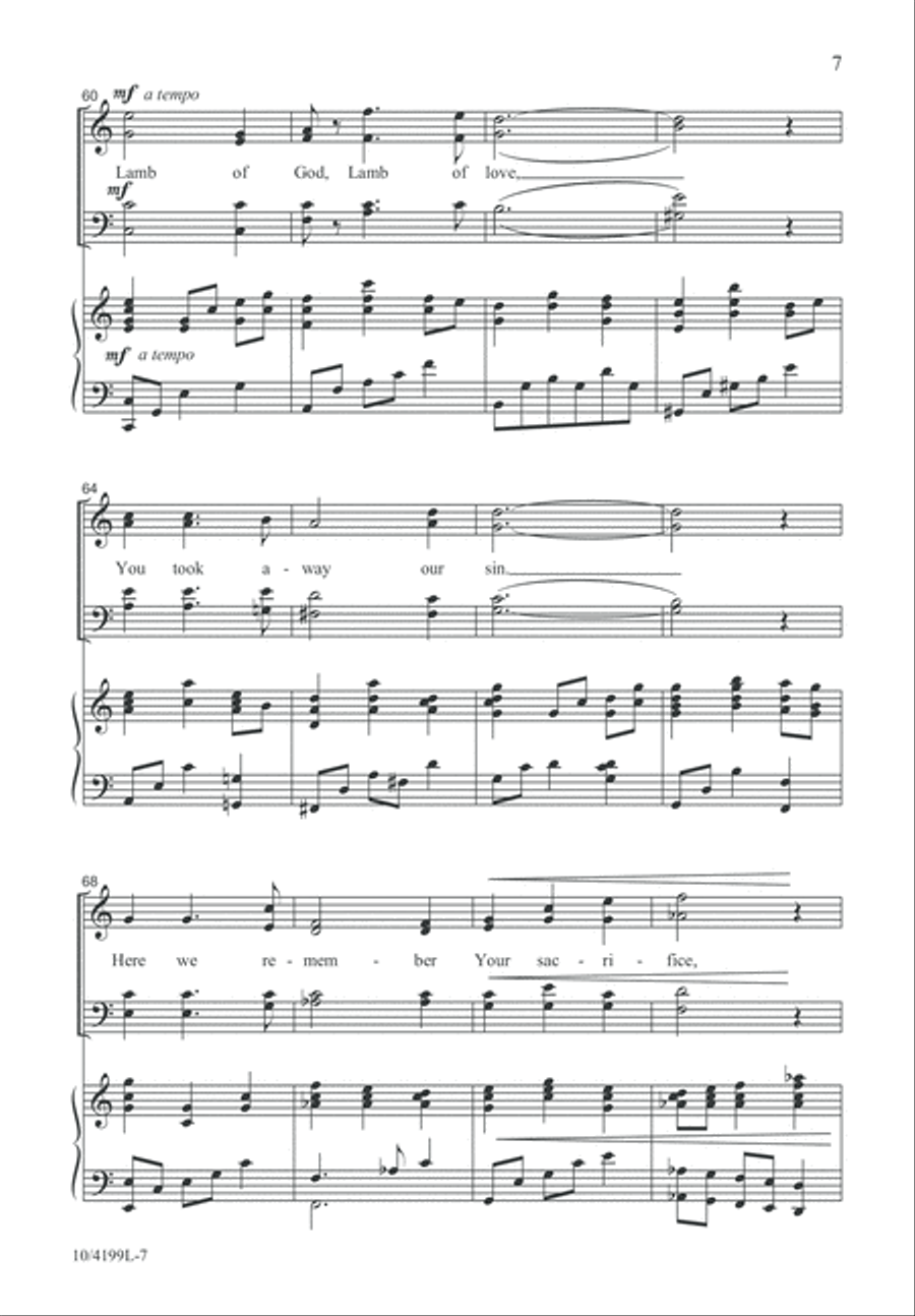 Come into God's Embrace 4-Part scores gallery preview page 7