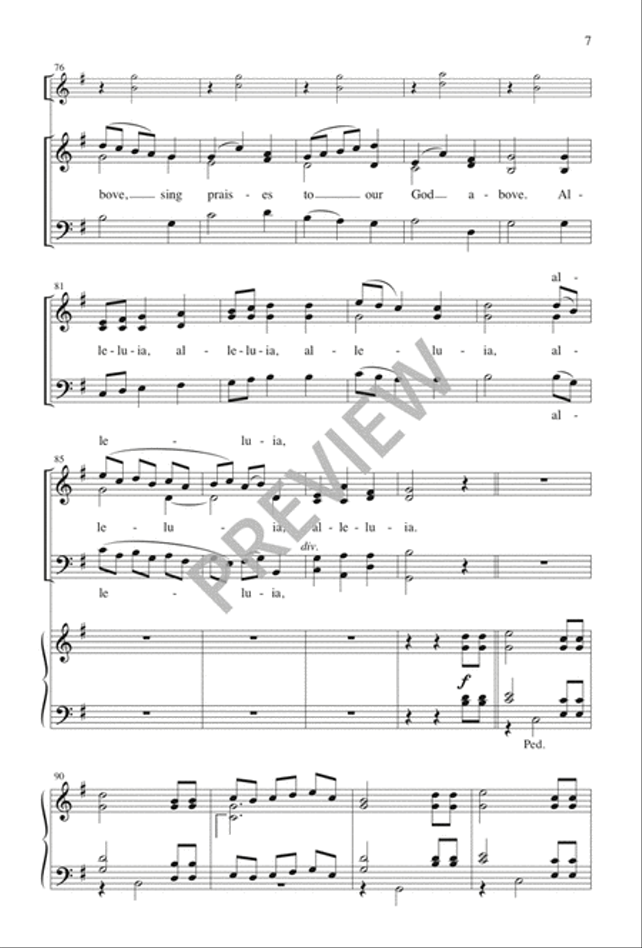 A Child Is Born in Bethlehem 4-Part scores gallery preview page 7