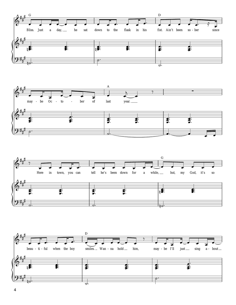 Breathe (2 AM) Piano, Vocal, Guitar scores gallery preview page 4