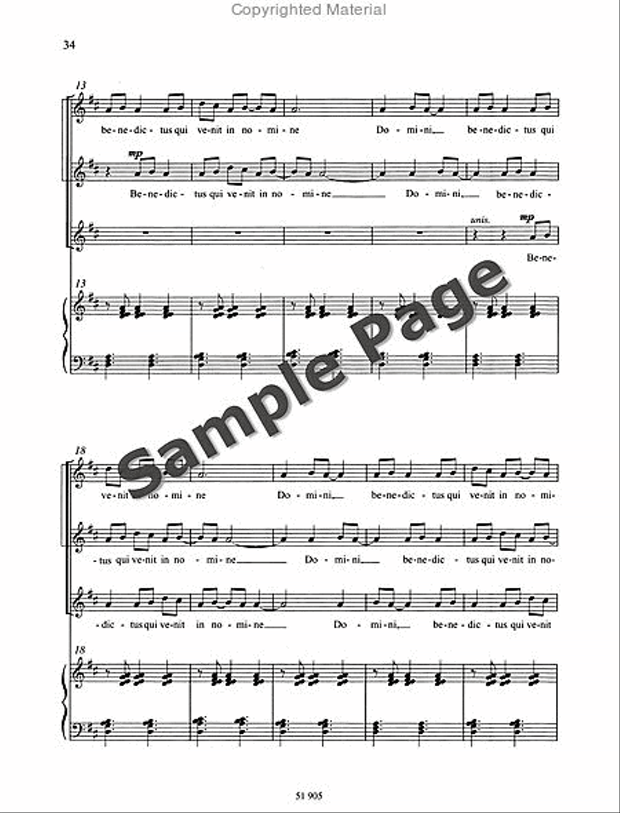 Missa Brevis Missa Brevis SSAA scores gallery preview page 35