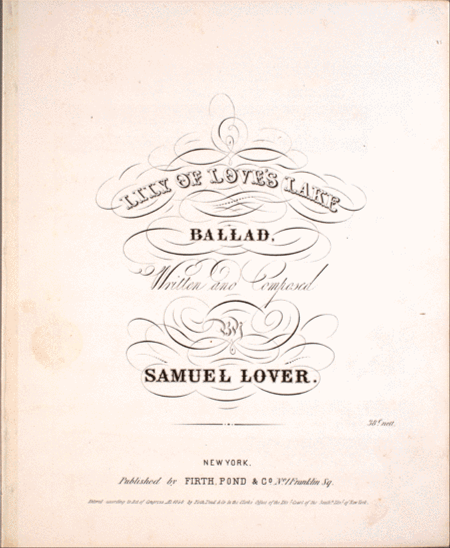 Lilly of Love's Lake. Ballad Voice scores gallery preview page 1