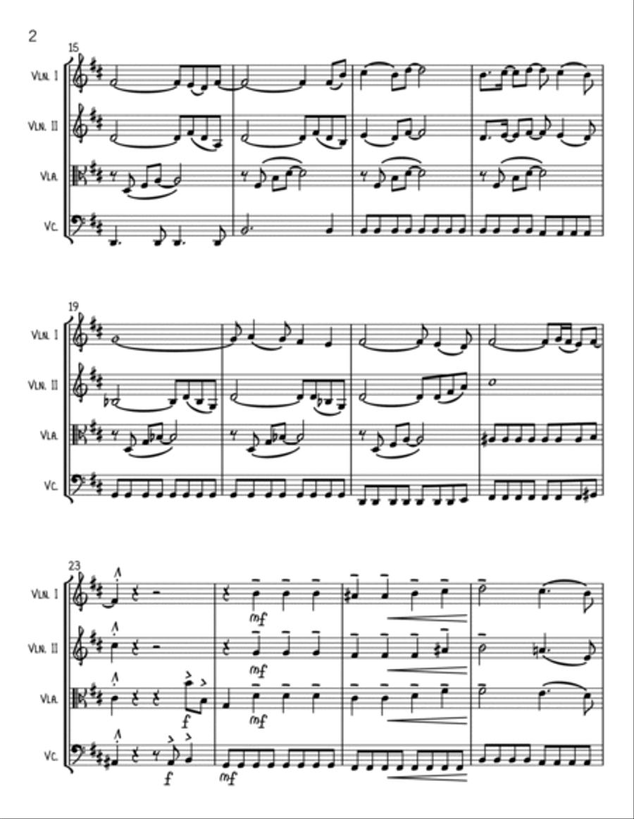 You Know My Name from CASINO ROYALE String Quartet scores gallery preview page 2