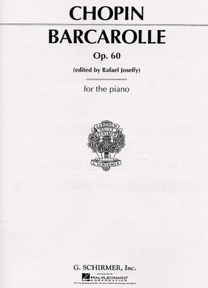 Book cover for Barcarolle, Op. 60 In F# Major