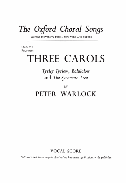 Three Carols