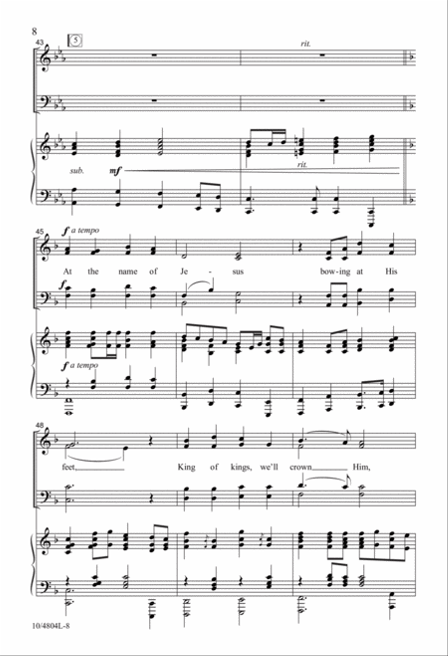 Take the Name of Jesus Take the Name of Jesus 4-Part scores gallery preview page 7