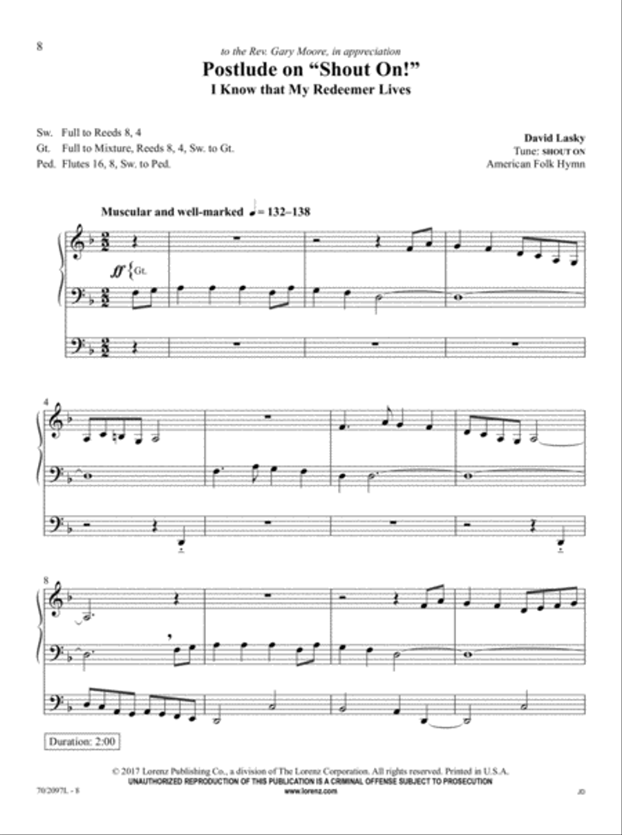 The Sacred Organ Library, Vol. 3 Organ Solo scores gallery preview page 5