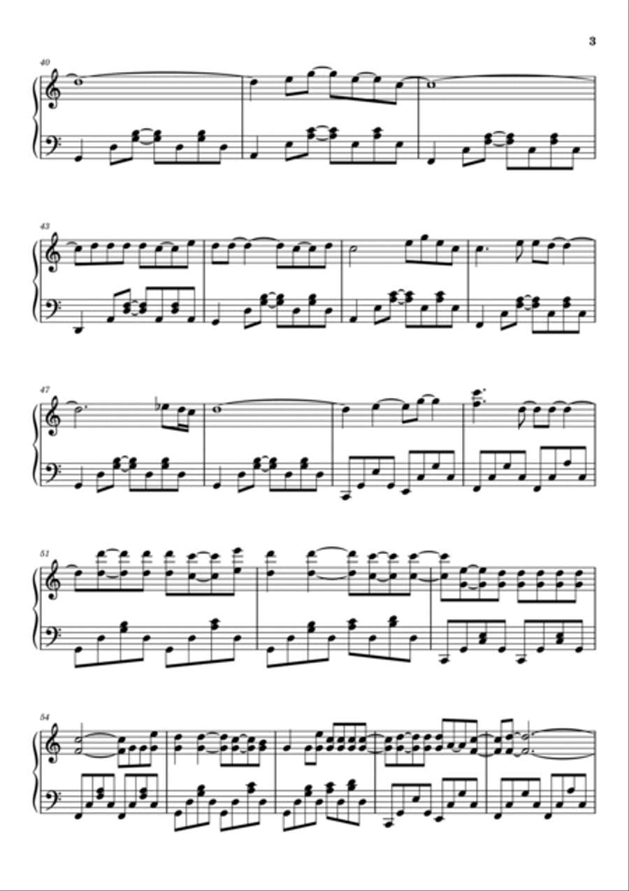 Mr. Jones Piano Solo scores gallery preview page 3