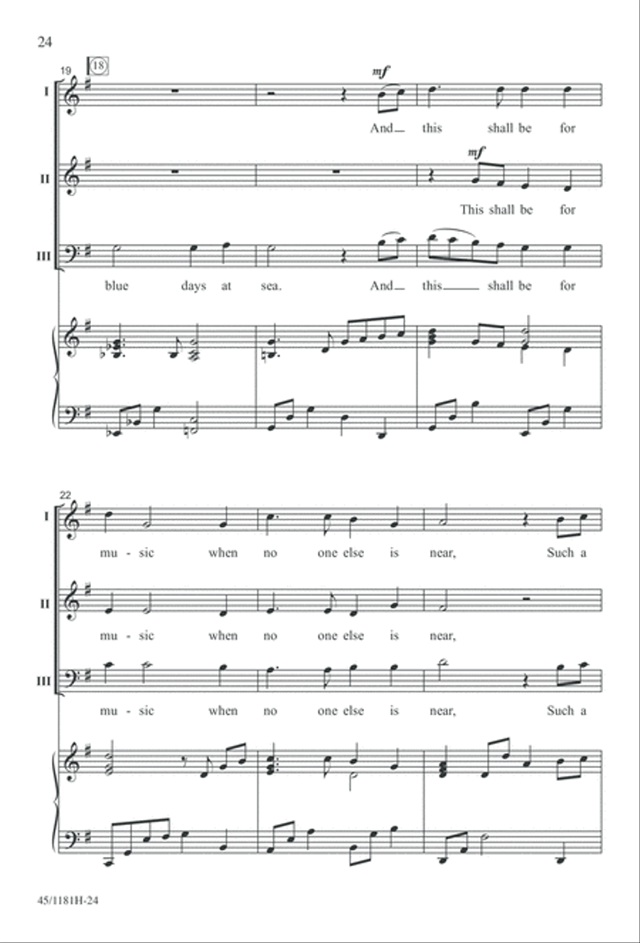 Contemporary Choral Classics 3-Part scores gallery preview page 24