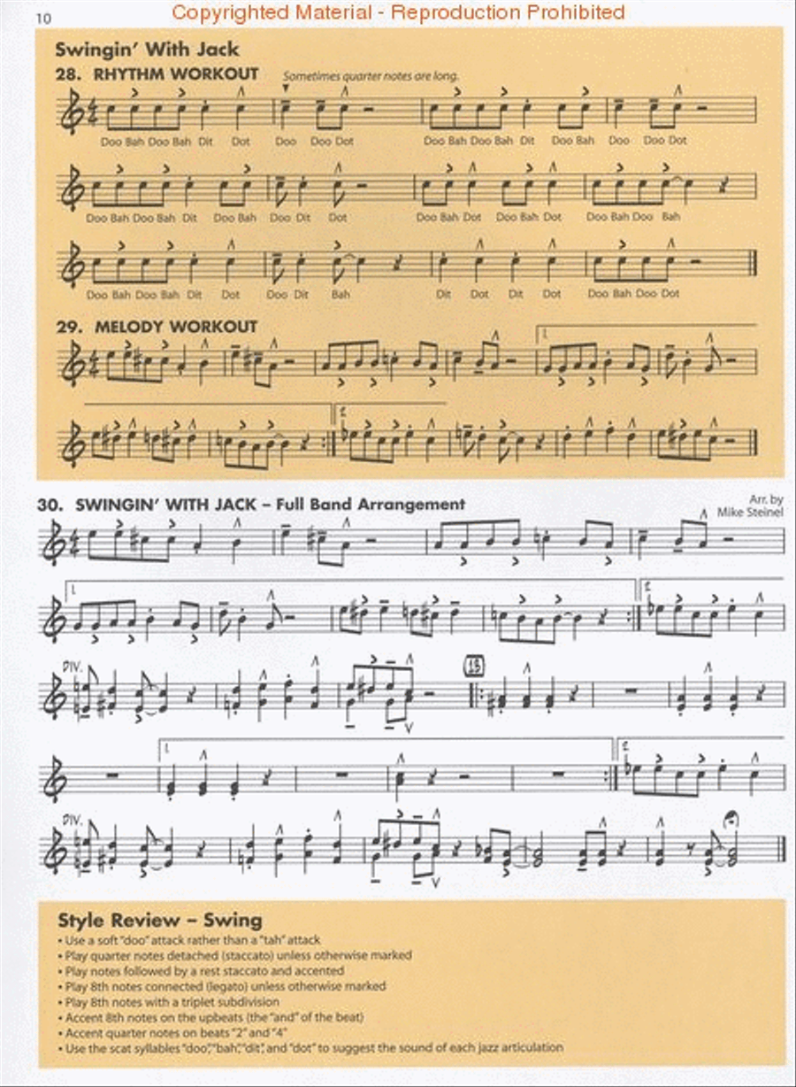 Essential Elements for Jazz Ensemble – Trumpet Jazz Ensemble scores gallery preview page 3