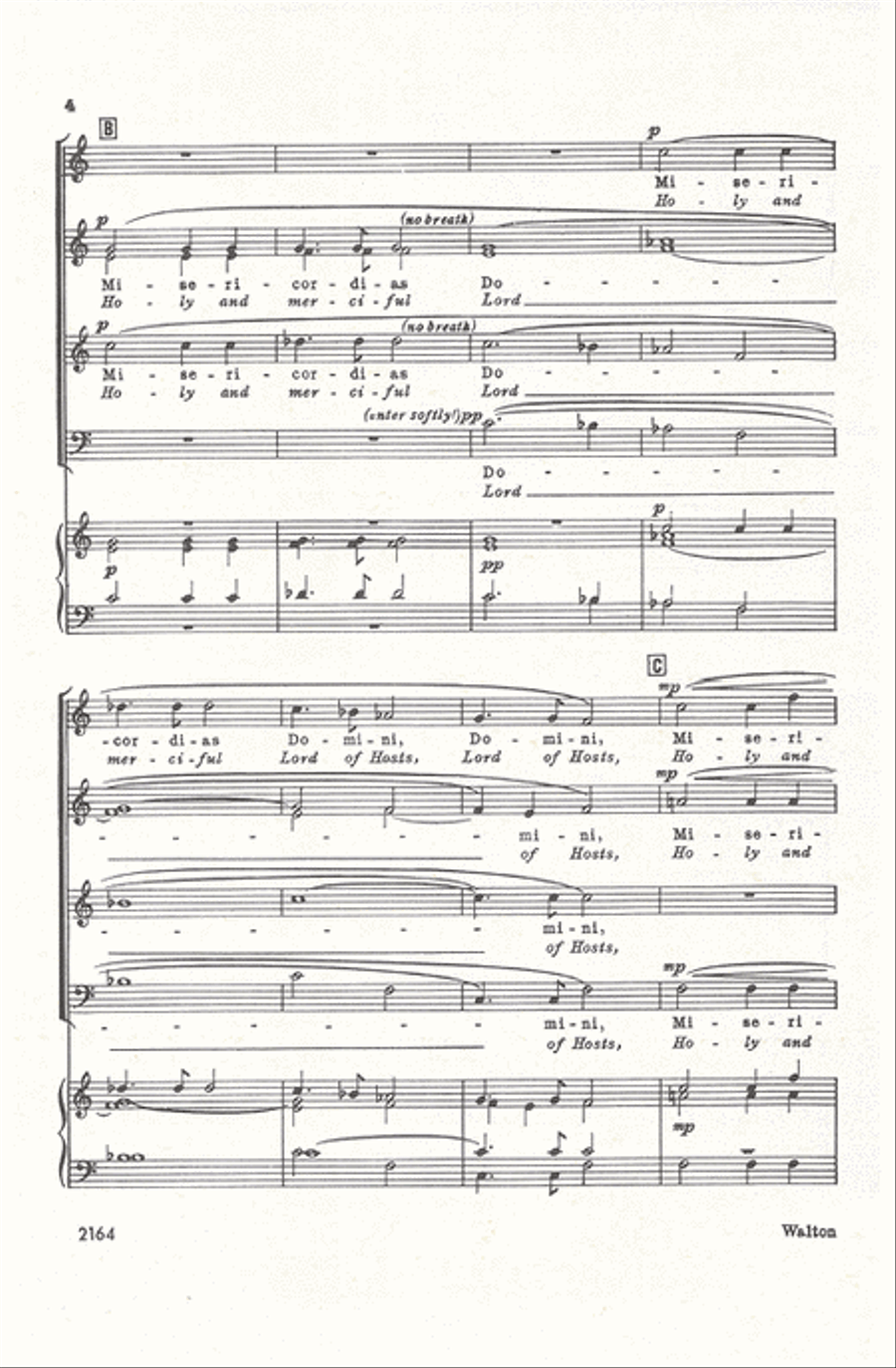 Misericordias Domini (Holy and merciful Lord) 4-Part scores gallery preview page 4